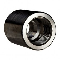 3" x 1" BSPT Black Carbon Steel Reducing Coupling (3000lb)