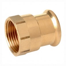 42mm x 1 1/2" BSP M-Press Copper Industry Female Threaded Straight Adapter