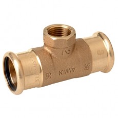 15mm x 1/2" BSP M-Press Copper Industry Female Threaded Tee