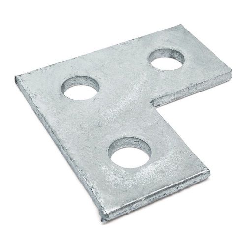 Unistrut P1036 Flat Plate L Bracket (3 Holes) - ValvesTubesFittings