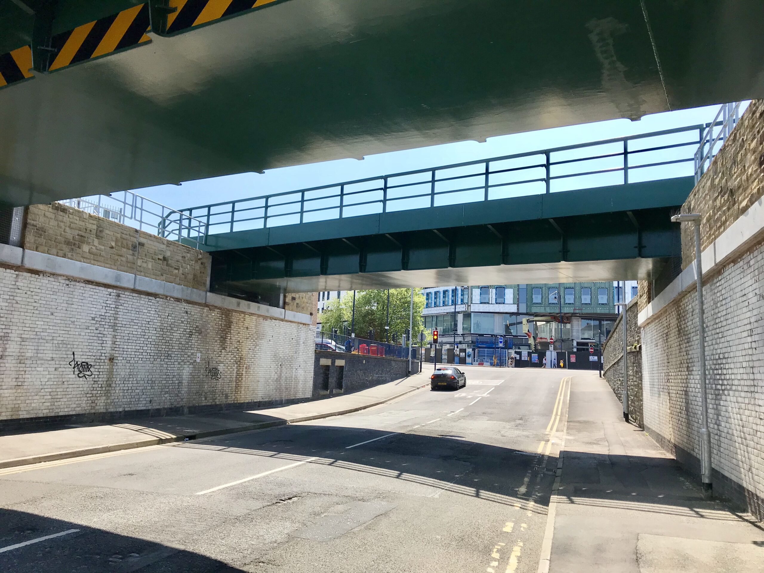 Railway bridge on Turner Lane in Ashton-under-Lyne