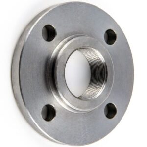 A BSP Threaded forged mild steel flange to BS EN 1092-1