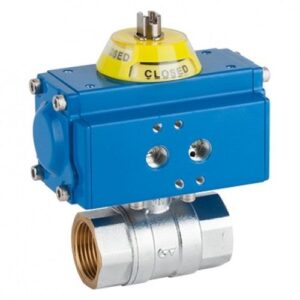 Genebre actuated brass ball valve