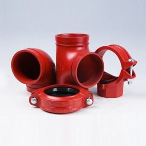 A selection of grooved couplings and fittings