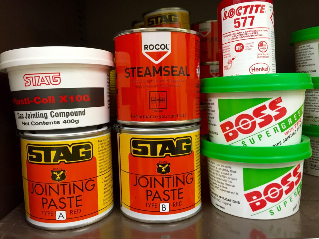 Some of the sealants available on our trade counter